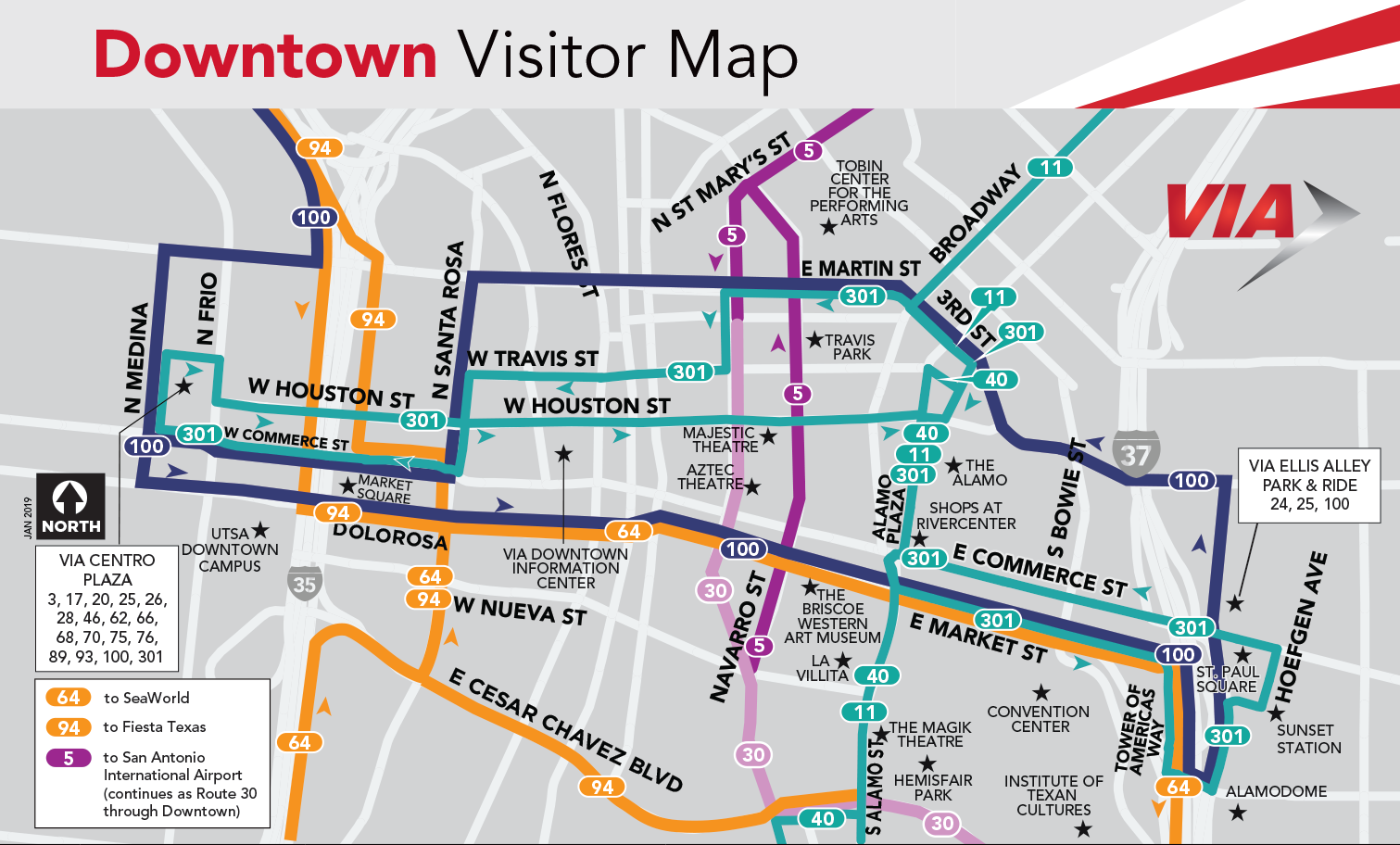 Bus Services VIA Metropolitan Transit