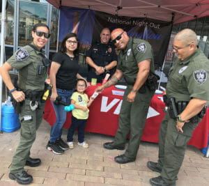 Image of VIA Transit Police at National Night Out