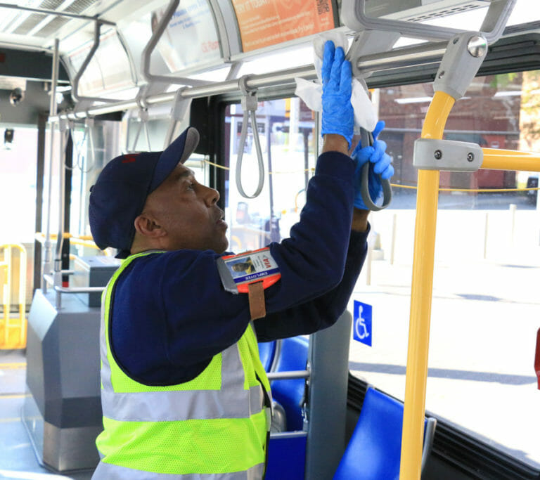 VIA Stepping Up Its Cleaning Schedule for Buses and Facilities VIA Metropolitan Transit