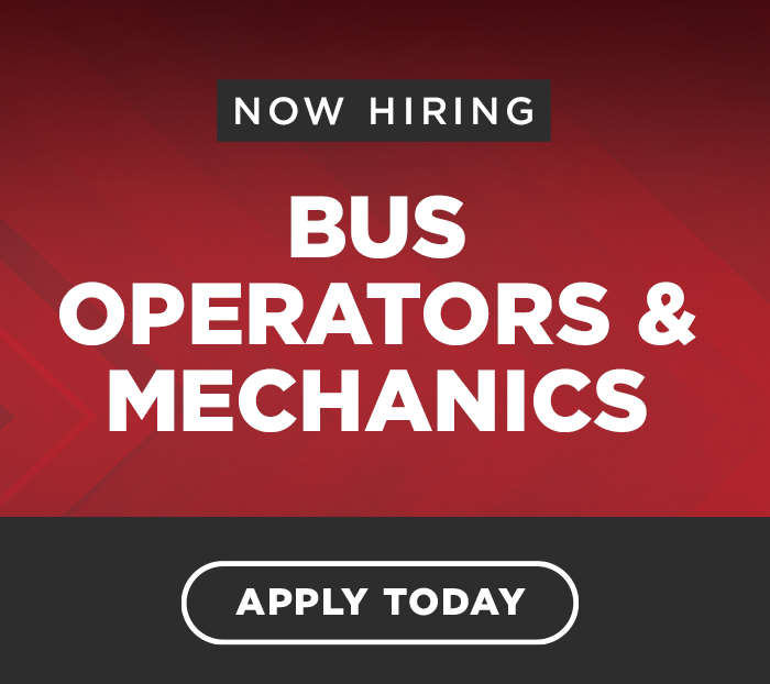 Image: Now Hiring Bus Operators & Mechanics