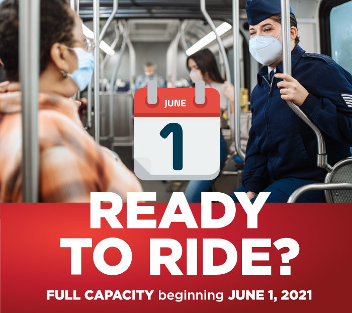 Image: Ready To Ride - Full Capacity Beginning June 1, 2021