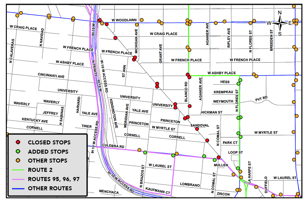 Image: Fredericksburg Road Detour Map 2021