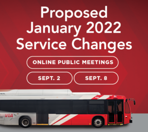 Image: Proposed Service Changes January 2022