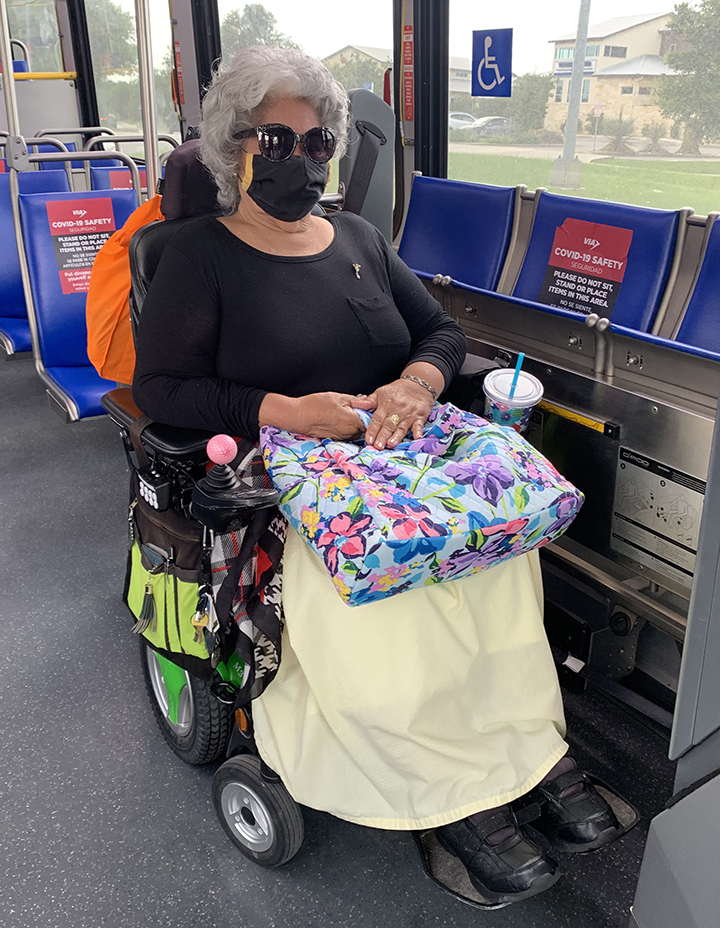 Image: Wheel Chair Rider on VIA Bus