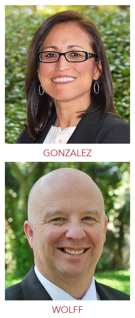 Image: VIA Board Members Ayda Gonzalez and Kevin Wolff