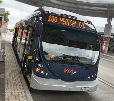 VIA Primo Bus at Centro Plaza