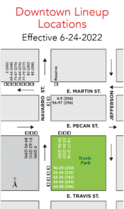 Downtown Lineup Location Map