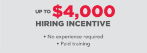 Image: Hiring Incentive of $4,000