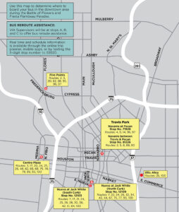 Fiesta Parade Reroute Map
