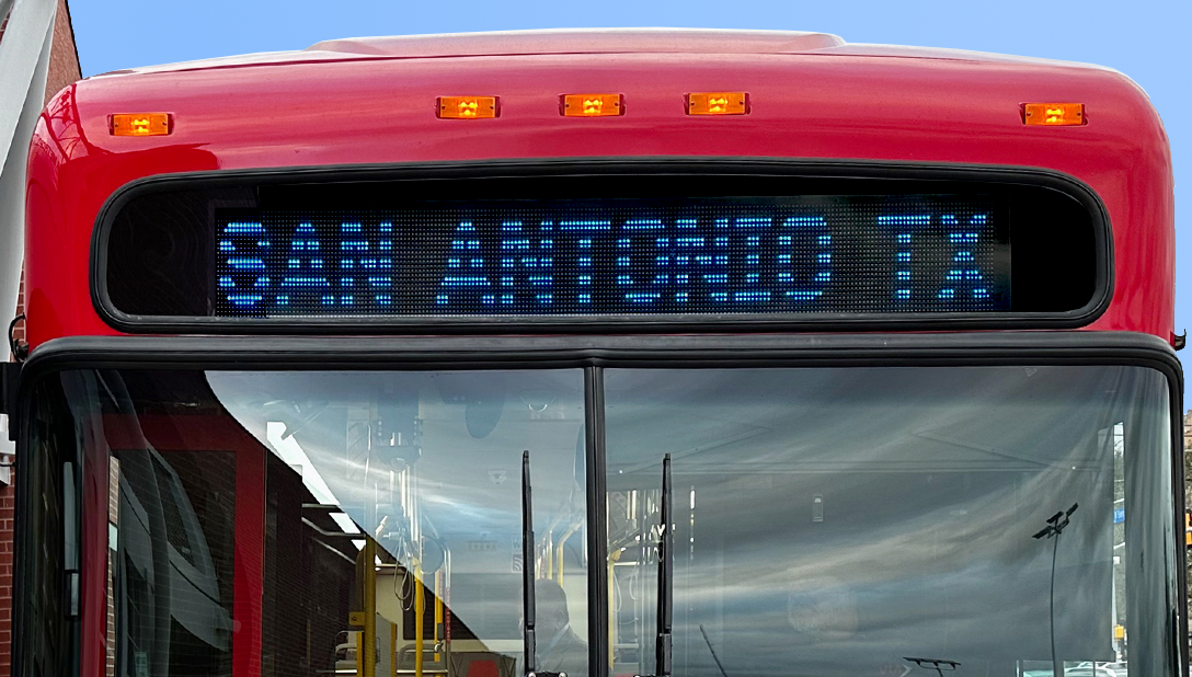Electric Bus Destination Sign