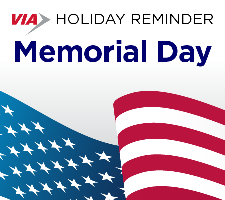 Memorial Holiday Reminder