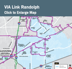 VIA Link Randolph Map Small