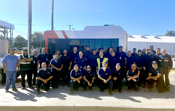 VIA Maintenance team that worked on the Grillig grilling trailer.