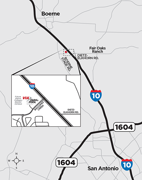 Park-And-Pool Boerne Location Map