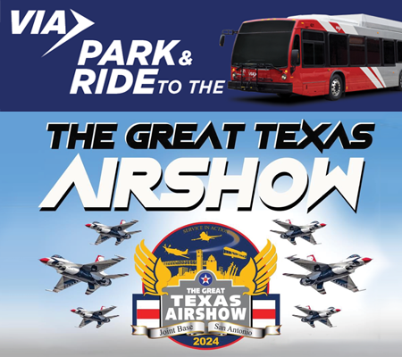 VIA Park & Ride to Great Texas Air Show