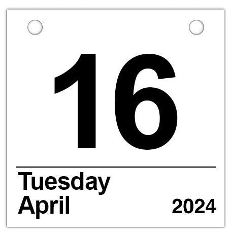 Tuesday April 16