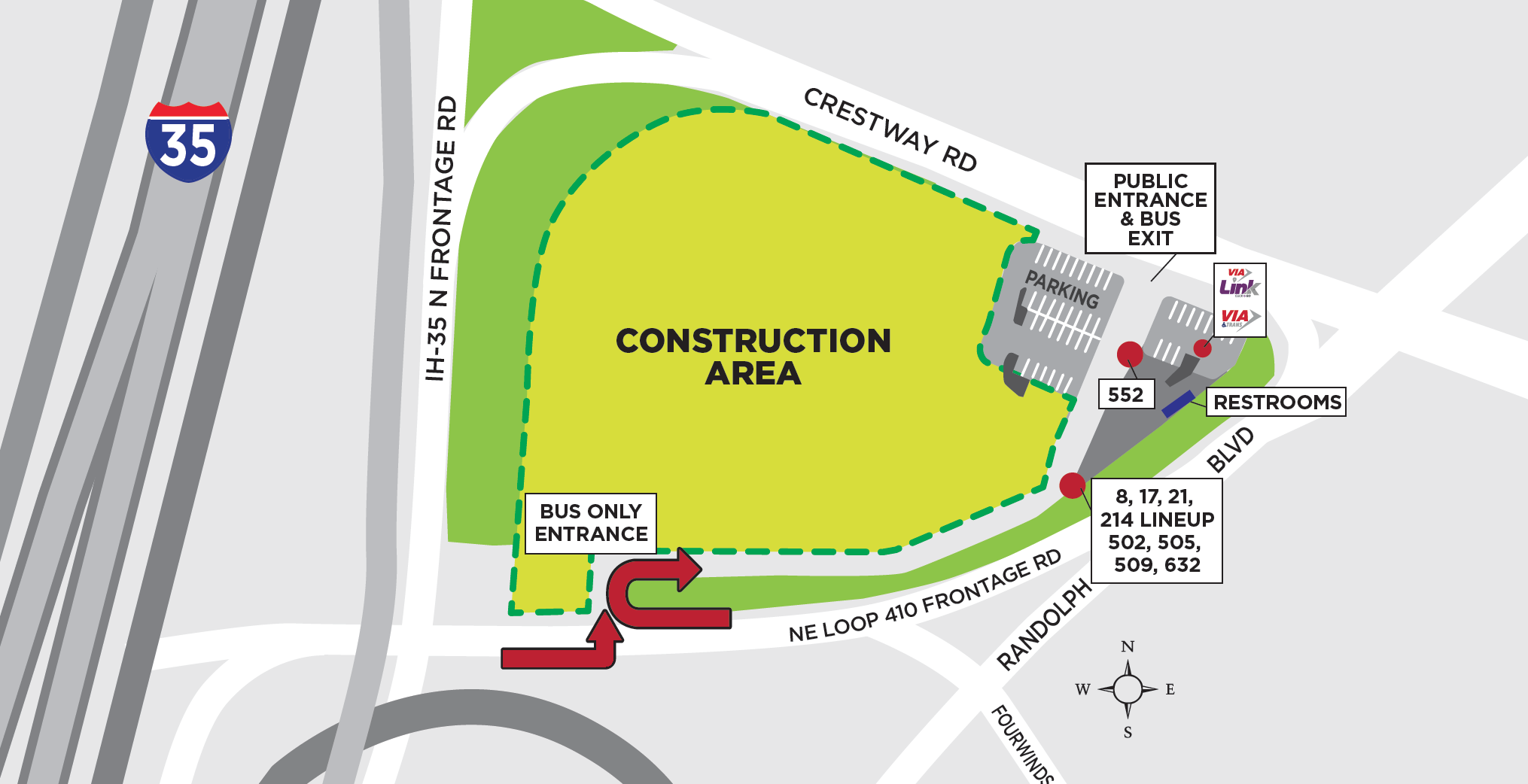 VIA24_Randolph Construction Map Randolph Construction Summer 2024