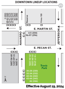 Downtown Lineup Map