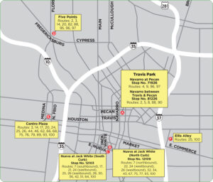 VIA Fiesta Reroute Map