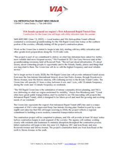 VIA News Release - ART Groundbreaking 6-13-2025