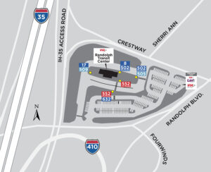 Randolph Park & Ride Map