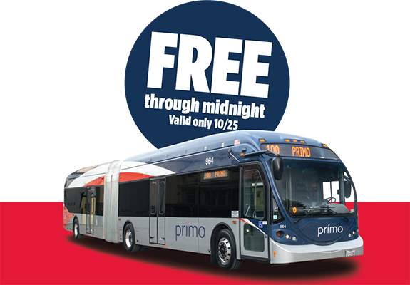 Free Primo Service on Oct. 25