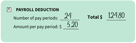 Payroll Deduction