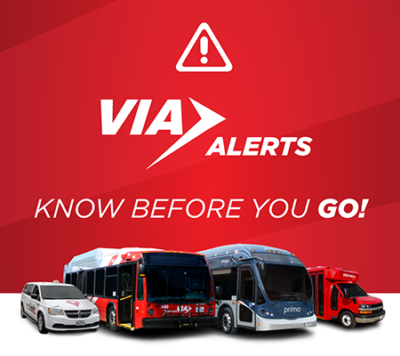 VIA Know Before You Go Alert