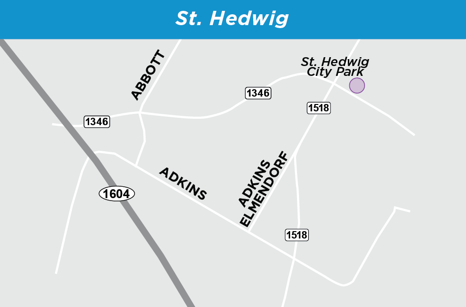 LInk Southeast St. Hedwig map